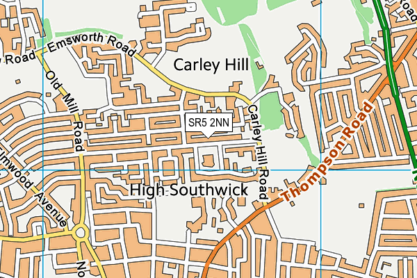 SR5 2NN map - OS VectorMap District (Ordnance Survey) SR5 2NN map - OS VectorMap District (Ordnance Survey)