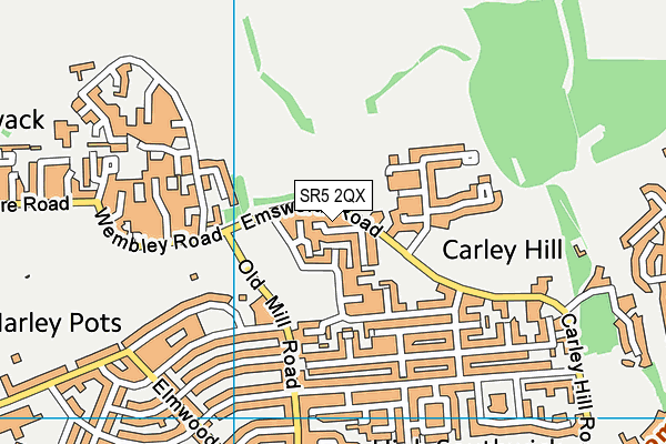 SR5 2QX map - OS VectorMap District (Ordnance Survey) SR5 2QX map - OS VectorMap District (Ordnance Survey)