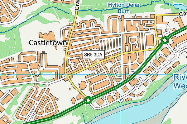 SR5 3DA map - OS VectorMap District (Ordnance Survey)