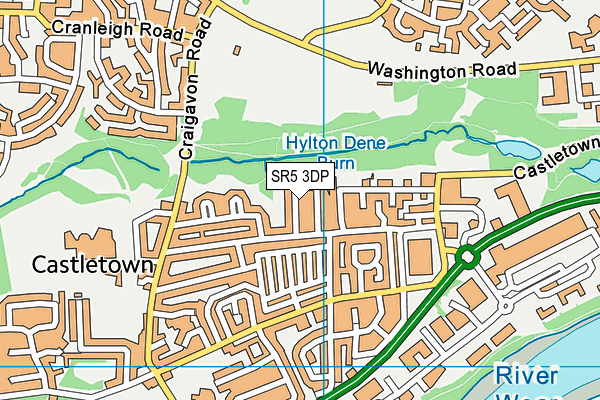SR5 3DP map - OS VectorMap District (Ordnance Survey)