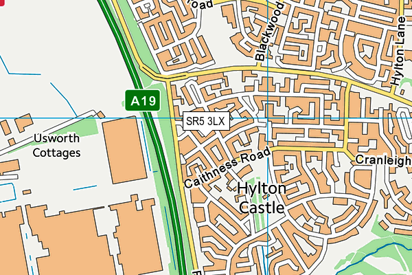 SR5 3LX map - OS VectorMap District (Ordnance Survey) SR5 3LX map - OS VectorMap District (Ordnance Survey)