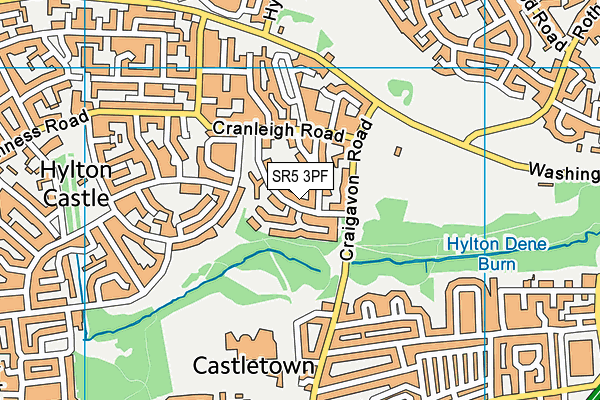 SR5 3PF map - OS VectorMap District (Ordnance Survey) SR5 3PF map - OS VectorMap District (Ordnance Survey)