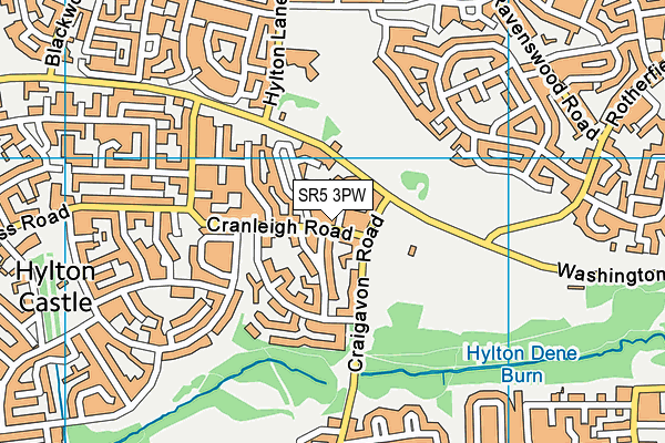 SR5 3PW map - OS VectorMap District (Ordnance Survey) SR5 3PW map - OS VectorMap District (Ordnance Survey)