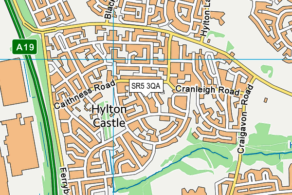 SR5 3QA map - OS VectorMap District (Ordnance Survey) SR5 3QA map - OS VectorMap District (Ordnance Survey)