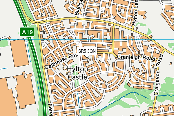 SR5 3QN map - OS VectorMap District (Ordnance Survey) SR5 3QN map - OS VectorMap District (Ordnance Survey)