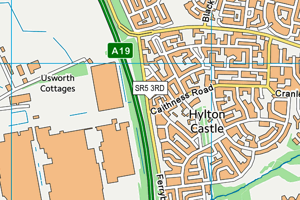 SR5 3RD map - OS VectorMap District (Ordnance Survey)