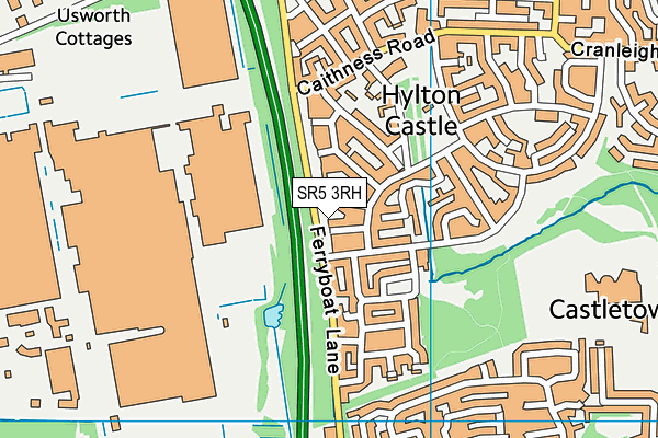 SR5 3RH map - OS VectorMap District (Ordnance Survey) SR5 3RH map - OS VectorMap District (Ordnance Survey)