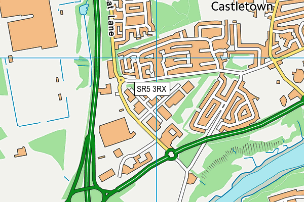 SR5 3RX map - OS VectorMap District (Ordnance Survey) SR5 3RX map - OS VectorMap District (Ordnance Survey)