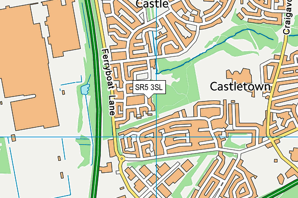 SR5 3SL map - OS VectorMap District (Ordnance Survey) SR5 3SL map - OS VectorMap District (Ordnance Survey)