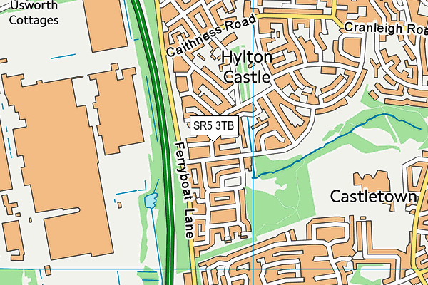 SR5 3TB map - OS VectorMap District (Ordnance Survey) SR5 3TB map - OS VectorMap District (Ordnance Survey)