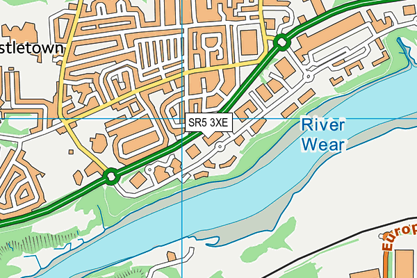 SR5 3XE map - OS VectorMap District (Ordnance Survey) SR5 3XE map - OS VectorMap District (Ordnance Survey)