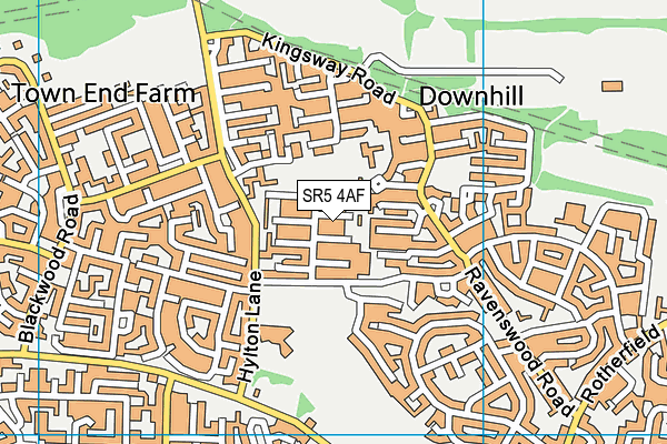 SR5 4AF map - OS VectorMap District (Ordnance Survey) SR5 4AF map - OS VectorMap District (Ordnance Survey)