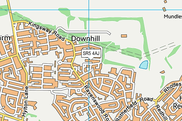 SR5 4AJ map - OS VectorMap District (Ordnance Survey) SR5 4AJ map - OS VectorMap District (Ordnance Survey)