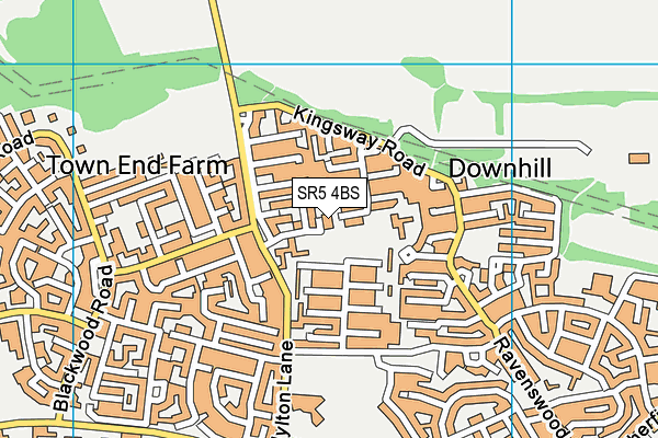 SR5 4BS map - OS VectorMap District (Ordnance Survey) SR5 4BS map - OS VectorMap District (Ordnance Survey)