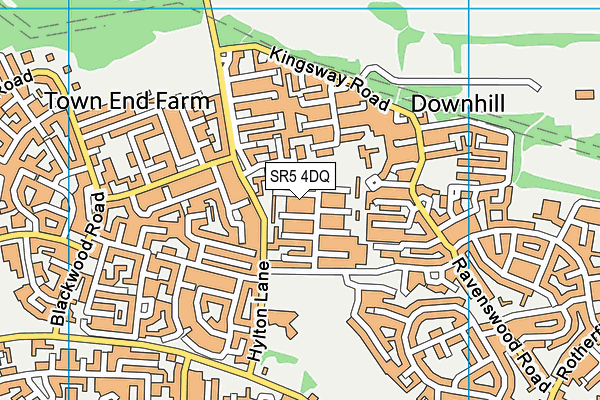 SR5 4DQ map - OS VectorMap District (Ordnance Survey) SR5 4DQ map - OS VectorMap District (Ordnance Survey)