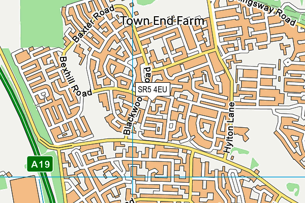 SR5 4EU map - OS VectorMap District (Ordnance Survey) SR5 4EU map - OS VectorMap District (Ordnance Survey)