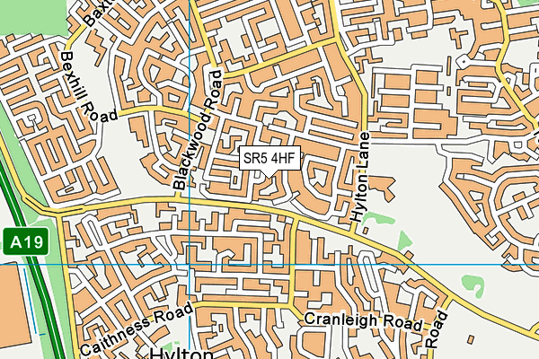 SR5 4HF map - OS VectorMap District (Ordnance Survey) SR5 4HF map - OS VectorMap District (Ordnance Survey)