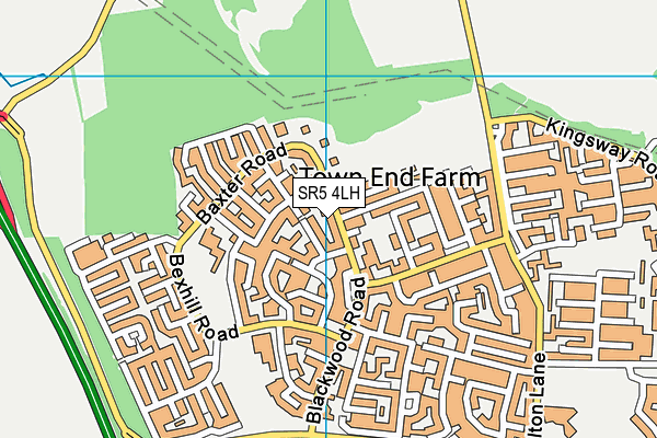 SR5 4LH map - OS VectorMap District (Ordnance Survey) SR5 4LH map - OS VectorMap District (Ordnance Survey)