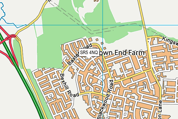 SR5 4NQ map - OS VectorMap District (Ordnance Survey) SR5 4NQ map - OS VectorMap District (Ordnance Survey)