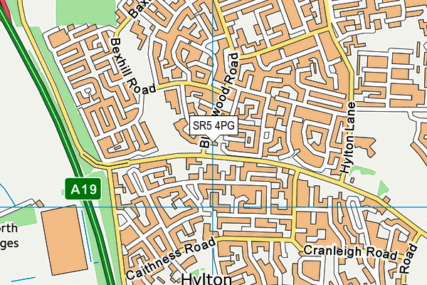 SR5 4PG map - OS VectorMap District (Ordnance Survey) SR5 4PG map - OS VectorMap District (Ordnance Survey)