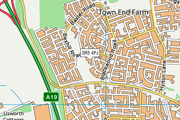 SR5 4PJ map - OS VectorMap District (Ordnance Survey) SR5 4PJ map - OS VectorMap District (Ordnance Survey)