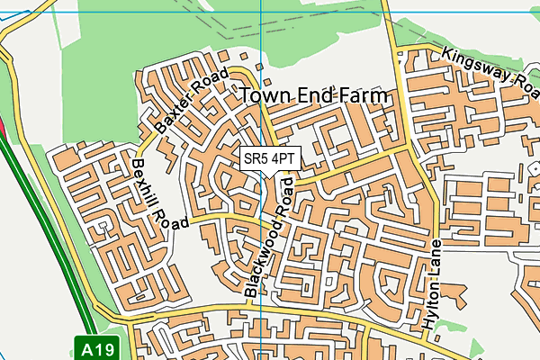 SR5 4PT map - OS VectorMap District (Ordnance Survey) SR5 4PT map - OS VectorMap District (Ordnance Survey)