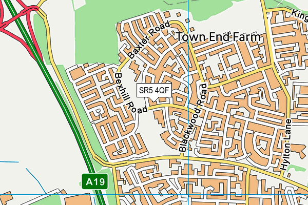 SR5 4QF map - OS VectorMap District (Ordnance Survey) SR5 4QF map - OS VectorMap District (Ordnance Survey)