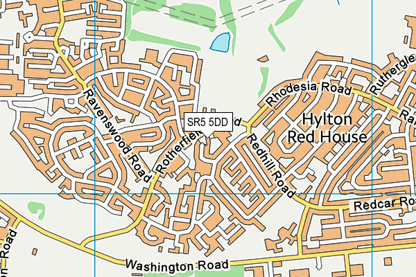 SR5 5DD map - OS VectorMap District (Ordnance Survey) SR5 5DD map - OS VectorMap District (Ordnance Survey)
