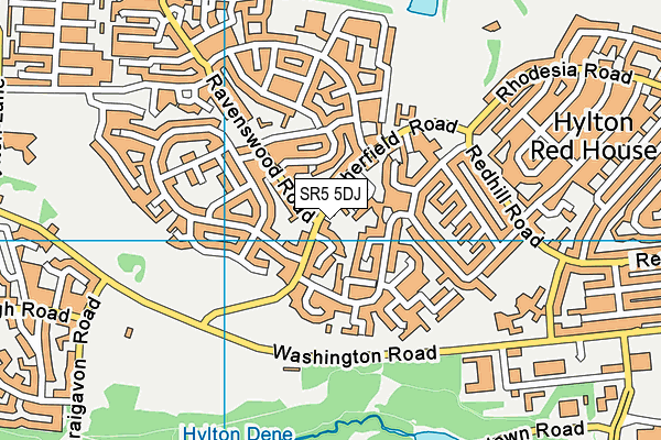 SR5 5DJ map - OS VectorMap District (Ordnance Survey) SR5 5DJ map - OS VectorMap District (Ordnance Survey)