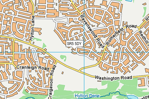 SR5 5DY map - OS VectorMap District (Ordnance Survey) SR5 5DY map - OS VectorMap District (Ordnance Survey)