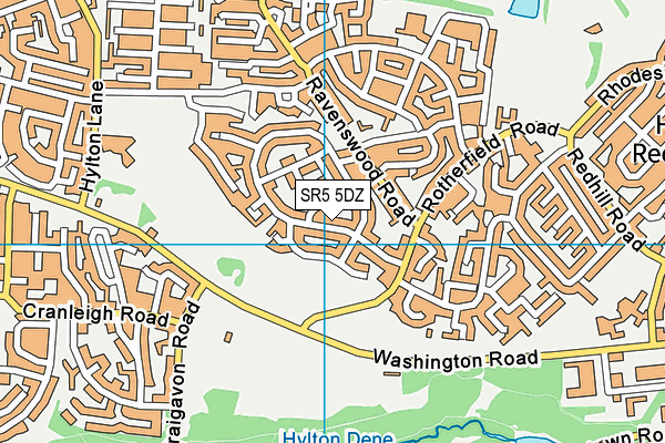 SR5 5DZ map - OS VectorMap District (Ordnance Survey) SR5 5DZ map - OS VectorMap District (Ordnance Survey)
