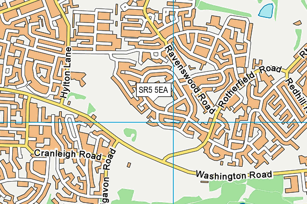 SR5 5EA map - OS VectorMap District (Ordnance Survey) SR5 5EA map - OS VectorMap District (Ordnance Survey)
