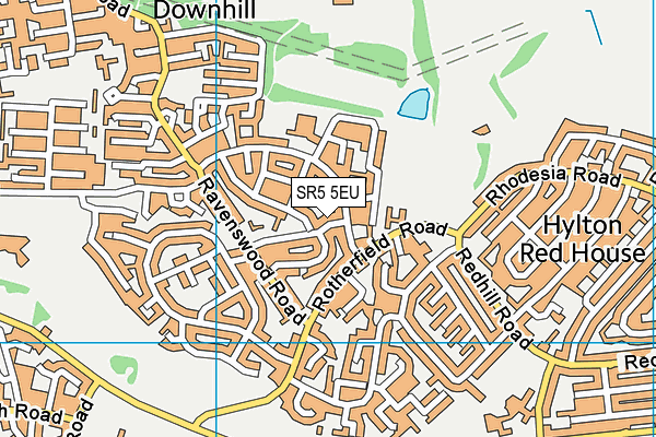 SR5 5EU map - OS VectorMap District (Ordnance Survey) SR5 5EU map - OS VectorMap District (Ordnance Survey)
