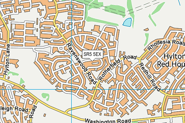 SR5 5EX map - OS VectorMap District (Ordnance Survey) SR5 5EX map - OS VectorMap District (Ordnance Survey)