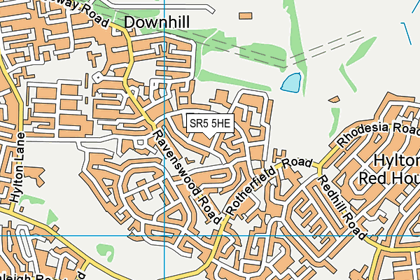 SR5 5HE map - OS VectorMap District (Ordnance Survey) SR5 5HE map - OS VectorMap District (Ordnance Survey)