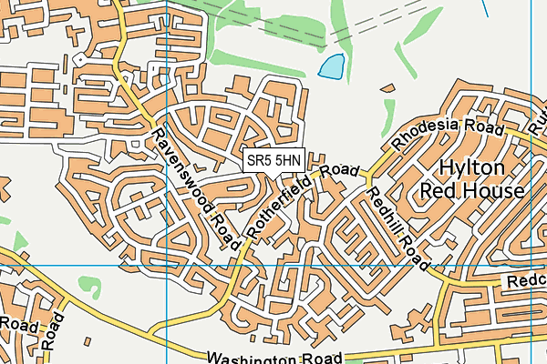 SR5 5HN map - OS VectorMap District (Ordnance Survey) SR5 5HN map - OS VectorMap District (Ordnance Survey)