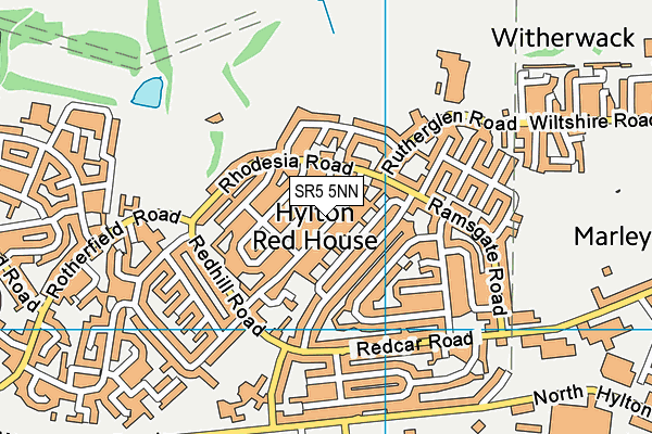 SR5 5NN map - OS VectorMap District (Ordnance Survey)