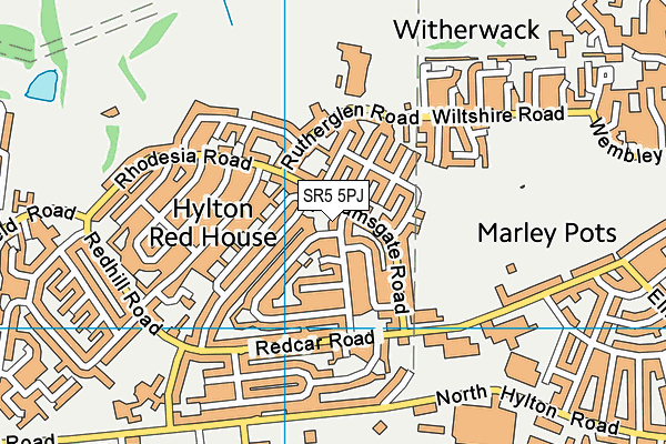 SR5 5PJ map - OS VectorMap District (Ordnance Survey) SR5 5PJ map - OS VectorMap District (Ordnance Survey)