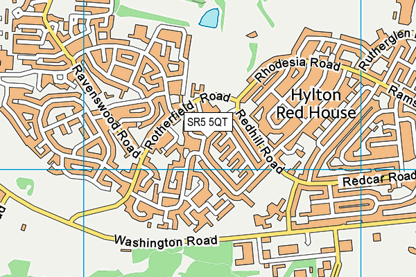 SR5 5QT map - OS VectorMap District (Ordnance Survey) SR5 5QT map - OS VectorMap District (Ordnance Survey)