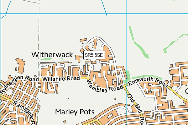 SR5 5SE map - OS VectorMap District (Ordnance Survey) SR5 5SE map - OS VectorMap District (Ordnance Survey)