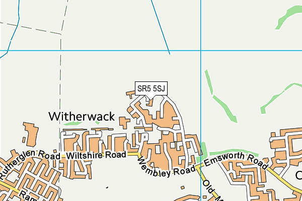 SR5 5SJ map - OS VectorMap District (Ordnance Survey) SR5 5SJ map - OS VectorMap District (Ordnance Survey)