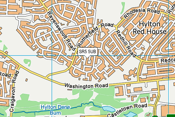SR5 5UB map - OS VectorMap District (Ordnance Survey) SR5 5UB map - OS VectorMap District (Ordnance Survey)