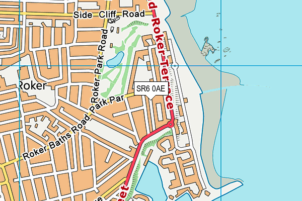 SR6 0AE map - OS VectorMap District (Ordnance Survey) SR6 0AE map - OS VectorMap District (Ordnance Survey)