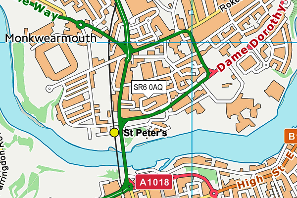 SR6 0AQ map - OS VectorMap District (Ordnance Survey) SR6 0AQ map - OS VectorMap District (Ordnance Survey)