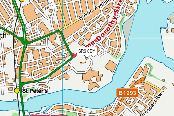 SR6 0DY map - OS VectorMap District (Ordnance Survey) SR6 0DY map - OS VectorMap District (Ordnance Survey)
