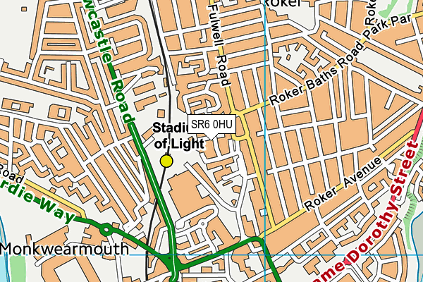 SR6 0HU map - OS VectorMap District (Ordnance Survey) SR6 0HU map - OS VectorMap District (Ordnance Survey)