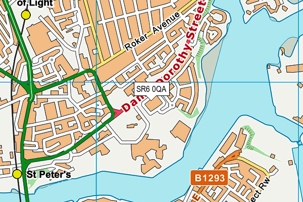 SR6 0QA map - OS VectorMap District (Ordnance Survey) SR6 0QA map - OS VectorMap District (Ordnance Survey)