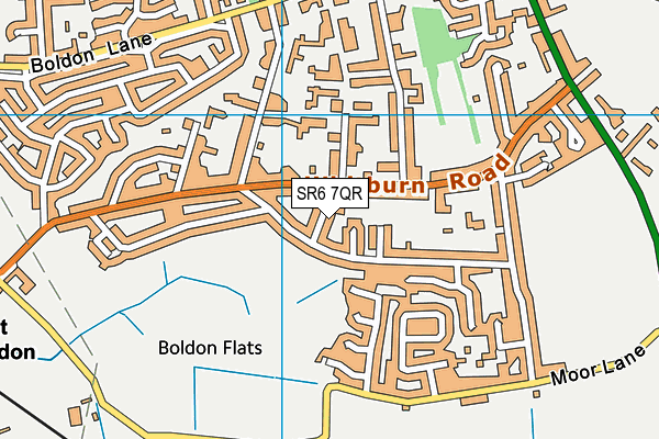 SR6 7QR map - OS VectorMap District (Ordnance Survey)