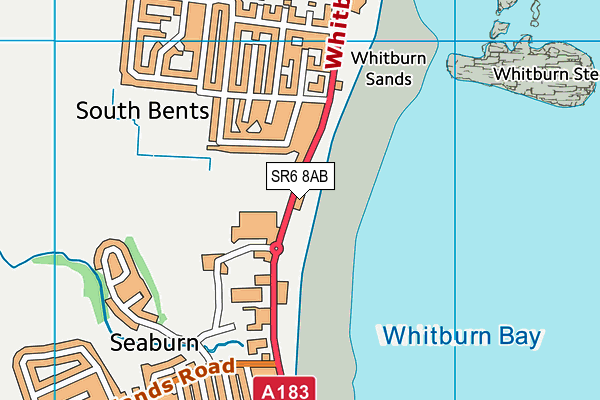 SR6 8AB map - OS VectorMap District (Ordnance Survey)