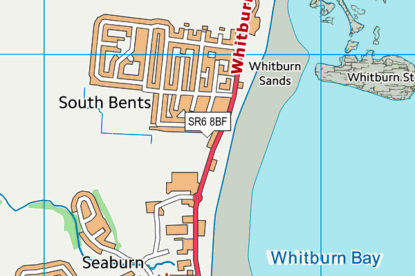 SR6 8BF map - OS VectorMap District (Ordnance Survey) SR6 8BF map - OS VectorMap District (Ordnance Survey)